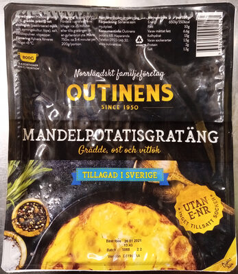 Outinens Mandelpotatisgratäng