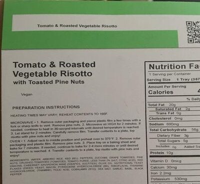 Tomato & roasted vegetable risotto
