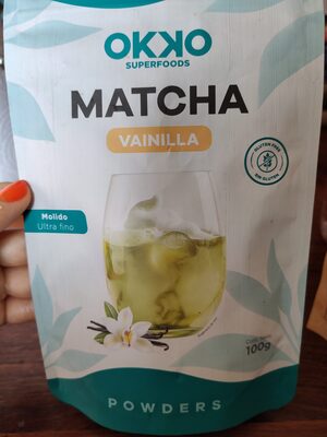 Matcha vainilla polvo de preparación