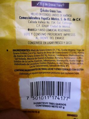 Plátanos Sabritas Sunbites 4 granos