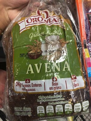 Pan de molde avena