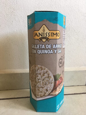 Galleta de arroz con quinoa y sal