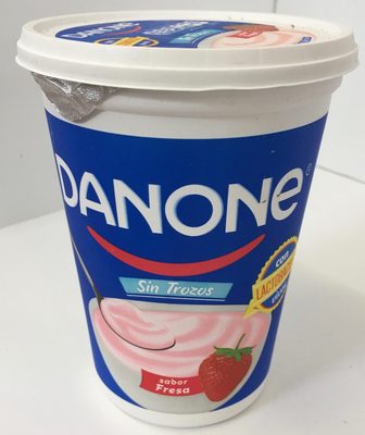 Danone Sabor Fresa sin trozos con lactobacilos vivos