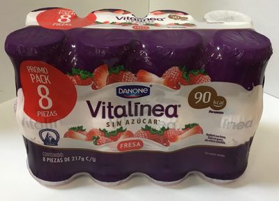 Vitalinea sin azucar Fresa 8 pack
