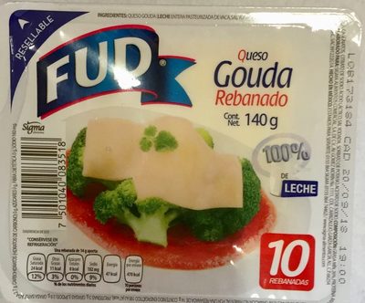 Queso Gouda rebanado fud