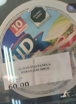 Queso Panela Rebanadas Cuadradas FUD