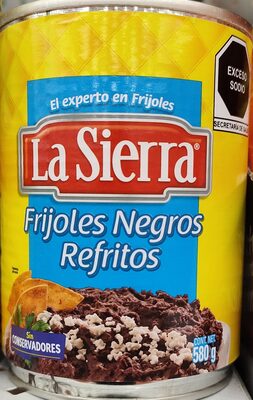 Frijoles Negros Refritos.