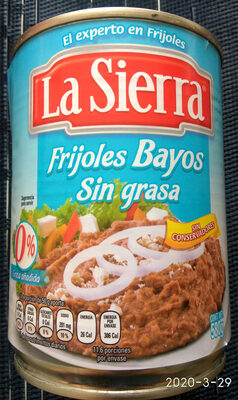 Frijoles bayos sin grasa