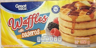 Waffles estilo caseros