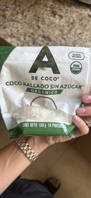 Coco rallado A de Coco orgánico deshidratado