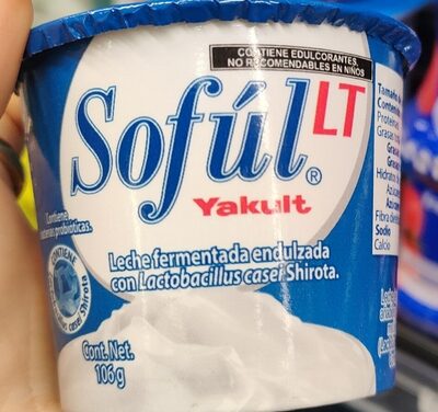 Yogurt con lactobacilos natural soful