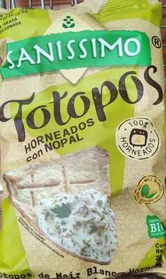 Totopos de maíz horneado con nopal