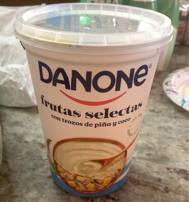 Danone yoghurt piña y coco