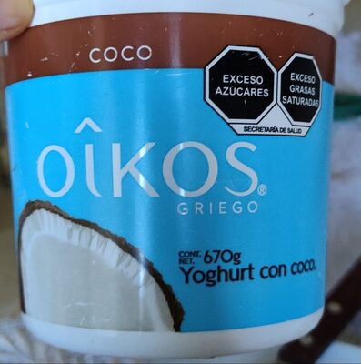 Yogurt con coco estilo griego