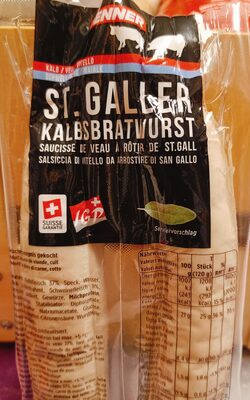 saucisse de veau à rôtir de St. Gall