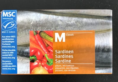 Sardines piquantes, aux legumes