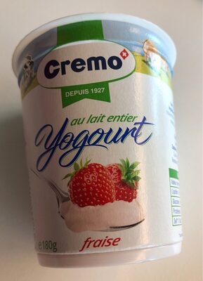 Yogourt au lait entier fraise