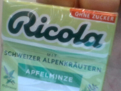 Ricola Apfelminze zuckerfrei
