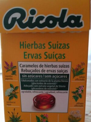 Caramelos de hierbas suizas sin azúcares