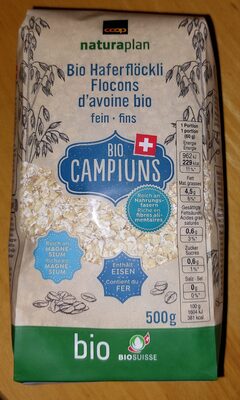 Flocons d'avoine bio fins Campiuns