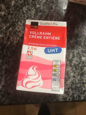 Qualité & Prix Crème entière