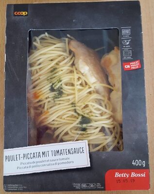 Chicken-Piccata with a tomato sauce