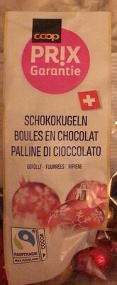 Boules en chocolat fourrées