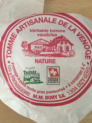 Tomme Artisanale De La Venoge