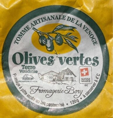 Tomme Artisanale de la Venoge - Olives vertes