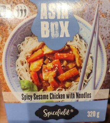 Spicy Sesame Chicken with Noodles