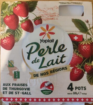 Yaourt aux fraises de thurgovie et de st gall