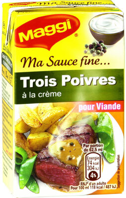 MAGGI Ma Sauce Fine 3 Poivres 250ml