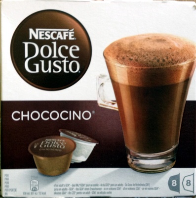 Dolce gusto - Chococino - Chocolat en poudre et lait entier en poudre avec sucre
