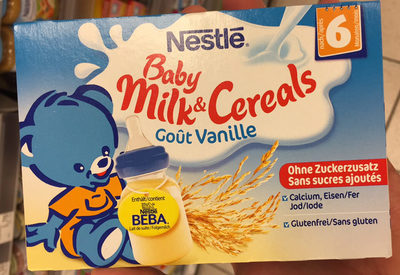 Baby milk & cereals goût vanille