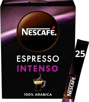 NESCAFÉ Espresso Intenso, Café Soluble 100% pur Arabica, 25x1,8g