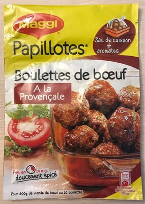 Papillottes Boulettes de Boeuf à la provençale