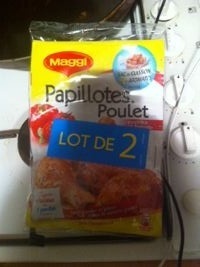 Papillotes de poulet Paprika