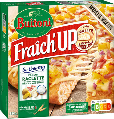 BUITONI FRAICH'UP SO CREAMY Pizza Surgelée Façon Raclette 580g