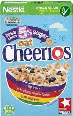 Less Than 5% Sugar OAT CHEERIOS Cereal Box