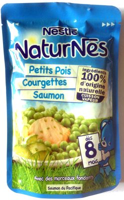 NATURNES Petits Pois Courgettes Saumon- 190g - dès 8 mois