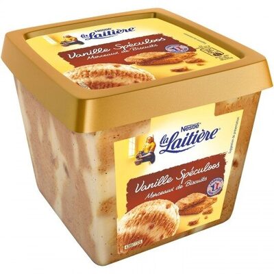 Glace en bac vanille spéculoos