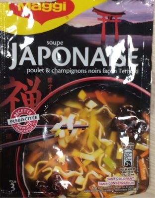 Soupe Japonaise poulet et champignons noirs facon Teriyaki