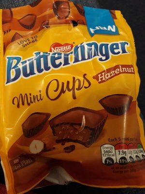 Butterfinger mini cups hazelnut