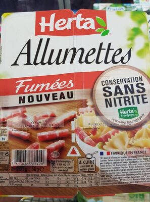 Allumettes fumées sans nitrite
