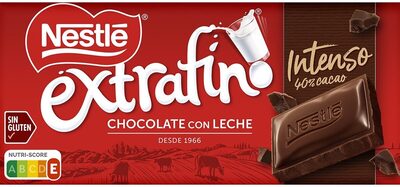 Chocolate con leche intenso cacao sin gluten