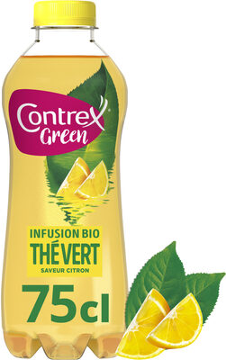 CONTREX Green bio eau aromatisée Thé Vert saveur Citron 75cl