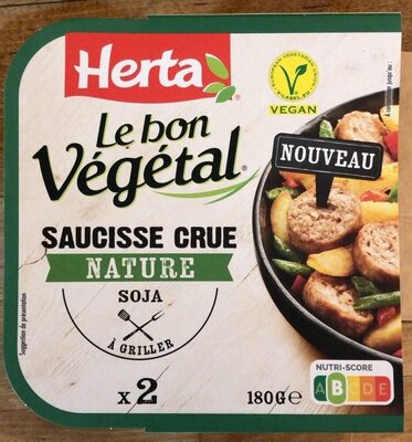 Saucisse crue nature