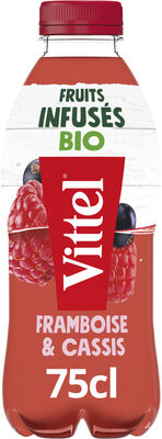 VITTEL Fruits Infusés bio eau aromatisée framboise & cassis 75cl