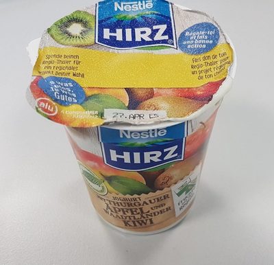 Hirz Yogourt Pommes Thurgoviennes et Kiwis Vaudois Nestlé