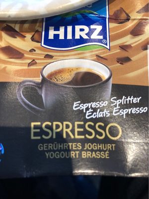 Hirz yogourt brassé Éclats Espresso